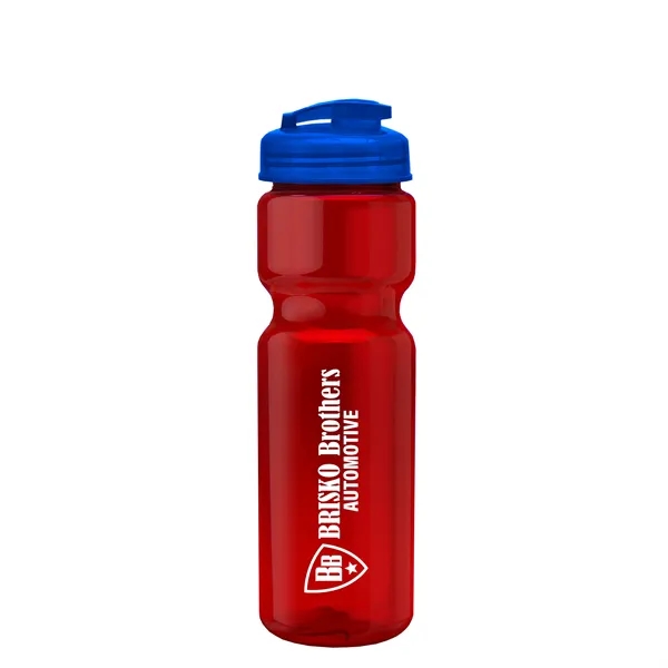 28 oz Transparent Bike Bottle with Flip Top Lid... from ASI 40480 Koozie Group