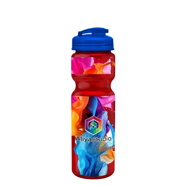 28 oz Transparent Bike Bottle with Flip Top Lid... from ASI 40480 Koozie Group