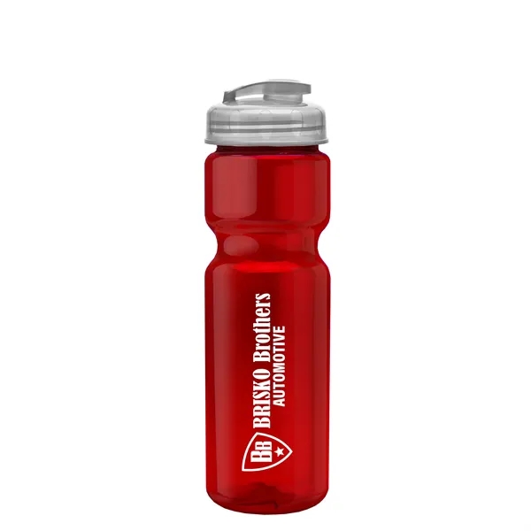 28 oz Transparent Bike Bottle with Flip Top Lid... from ASI 40480 Koozie Group