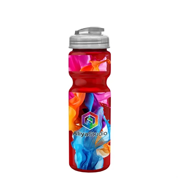 28 oz Transparent Bike Bottle with Flip Top Lid... from ASI 40480 Koozie Group