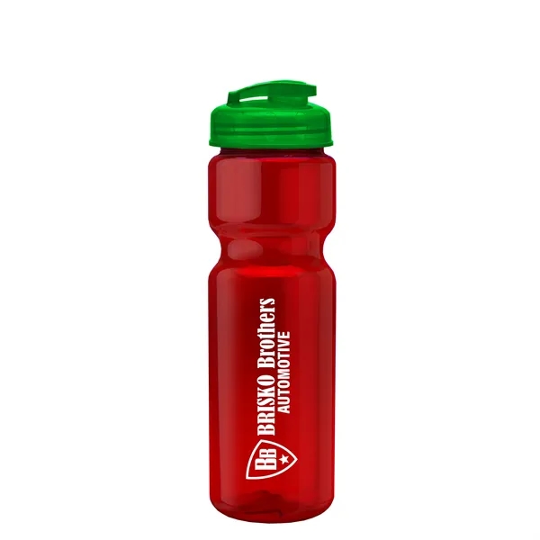 28 oz Transparent Bike Bottle with Flip Top Lid... from ASI 40480 Koozie Group