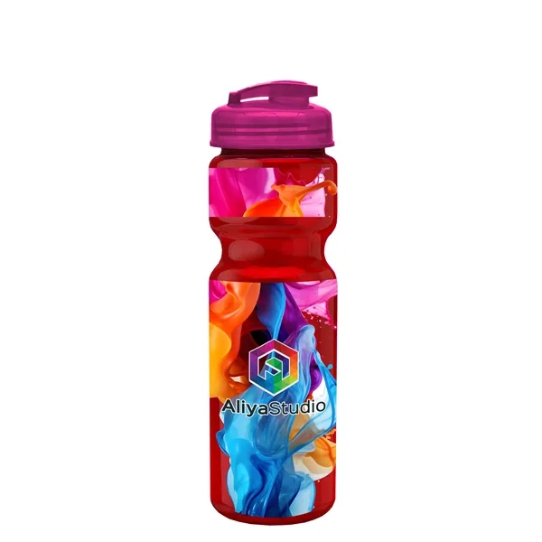 28 oz Transparent Bike Bottle with Flip Top Lid... from ASI 40480 Koozie Group