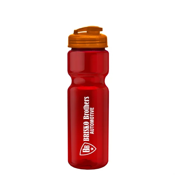 28 oz Transparent Bike Bottle with Flip Top Lid... from ASI 40480 Koozie Group