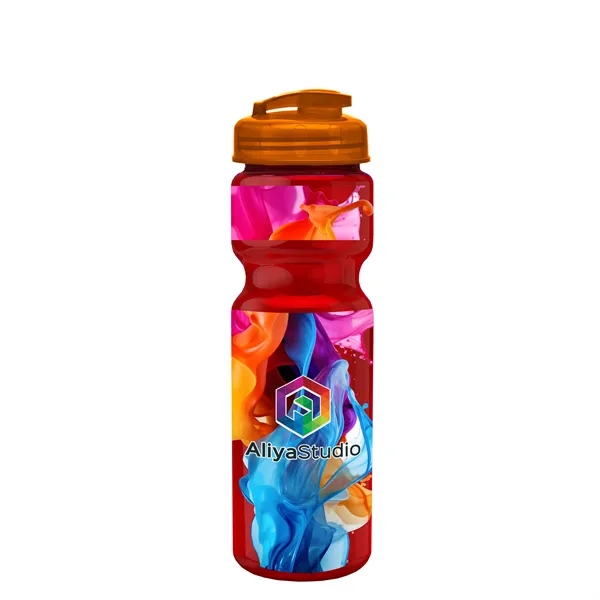 28 oz Transparent Bike Bottle with Flip Top Lid... from ASI 40480 Koozie Group