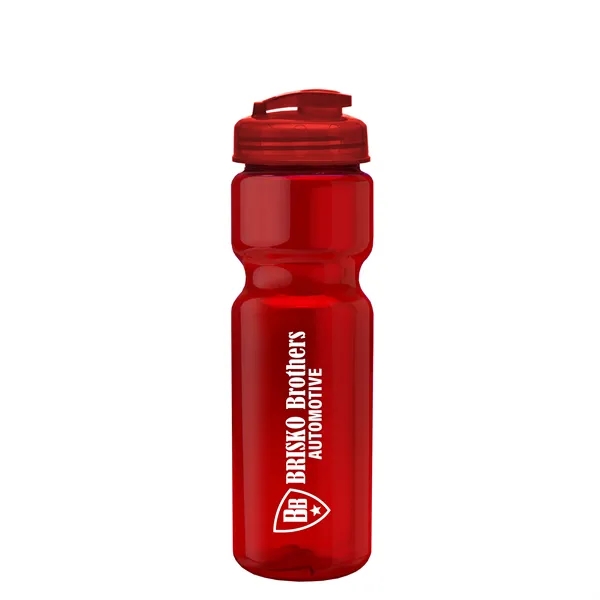 28 oz Transparent Bike Bottle with Flip Top Lid... from ASI 40480 Koozie Group