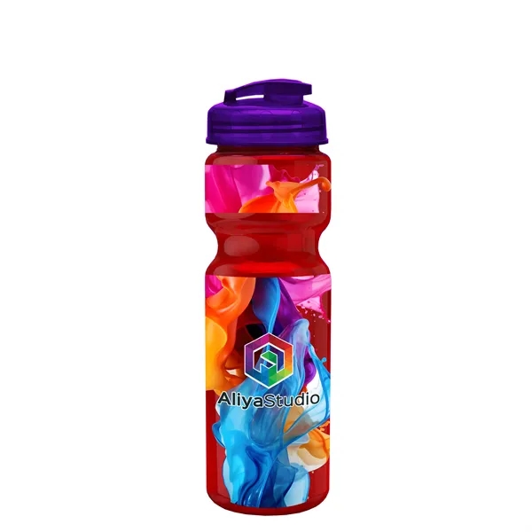 28 oz Transparent Bike Bottle with Flip Top Lid... from ASI 40480 Koozie Group