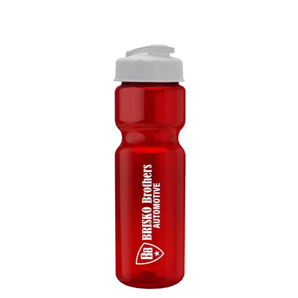 28 oz Transparent Bike Bottle with Flip Top Lid... from ASI 40480 Koozie Group