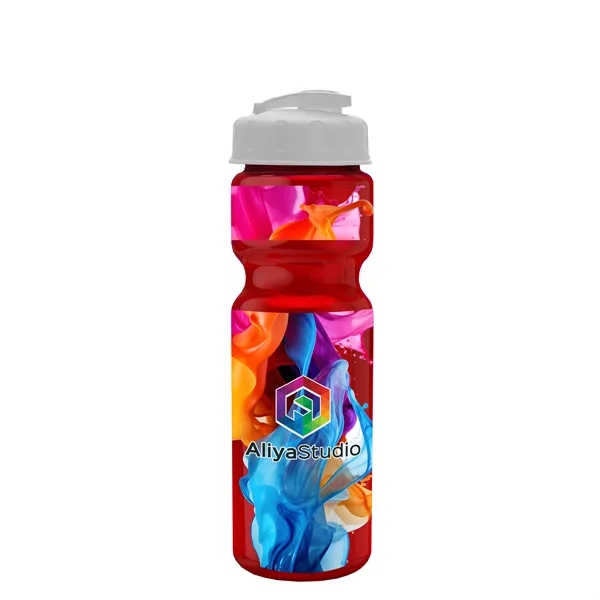 28 oz Transparent Bike Bottle with Flip Top Lid... from ASI 40480 Koozie Group