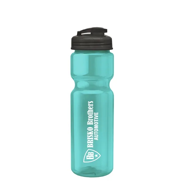 28 oz Transparent Bike Bottle with Flip Top Lid... from ASI 40480 Koozie Group
