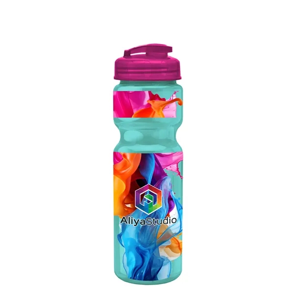 28 oz Transparent Bike Bottle with Flip Top Lid... from ASI 40480 Koozie Group