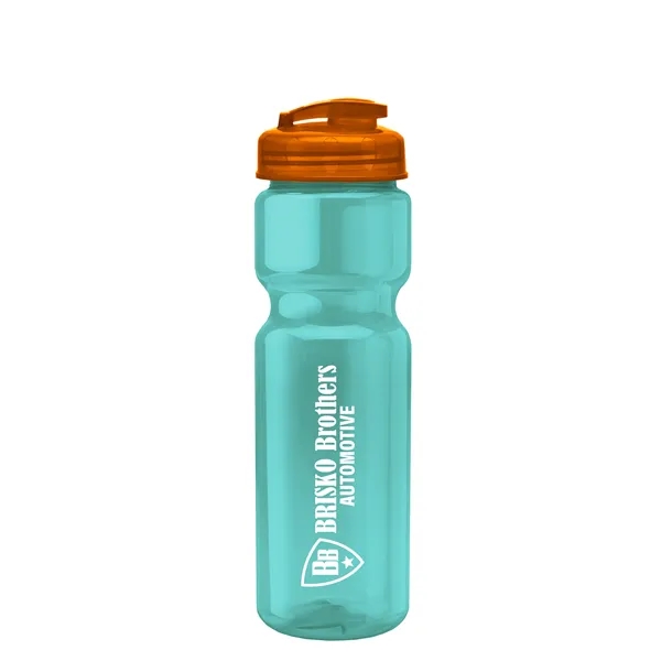 28 oz Transparent Bike Bottle with Flip Top Lid... from ASI 40480 Koozie Group