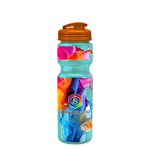 28 oz Transparent Bike Bottle with Flip Top Lid... from ASI 40480 Koozie Group