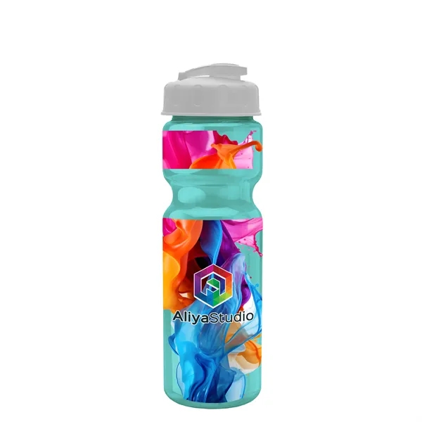 28 oz Transparent Bike Bottle with Flip Top Lid... from ASI 40480 Koozie Group