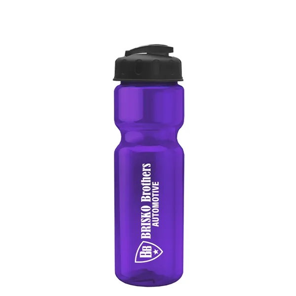 28 oz Transparent Bike Bottle with Flip Top Lid... from ASI 40480 Koozie Group