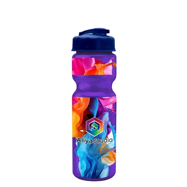 28 oz Transparent Bike Bottle with Flip Top Lid... from ASI 40480 Koozie Group