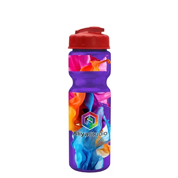 28 oz Transparent Bike Bottle with Flip Top Lid... from ASI 40480 Koozie Group