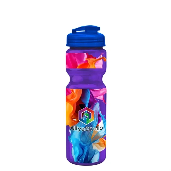 28 oz Transparent Bike Bottle with Flip Top Lid... from ASI 40480 Koozie Group