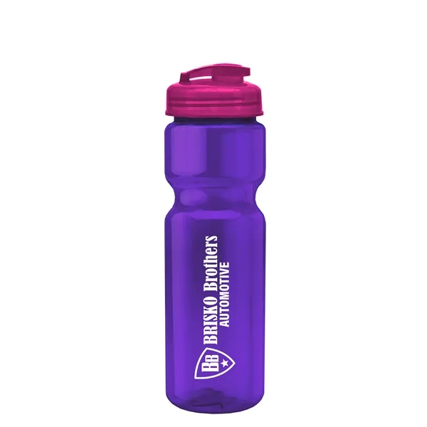 28 oz Transparent Bike Bottle with Flip Top Lid... from ASI 40480 Koozie Group