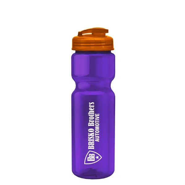 28 oz Transparent Bike Bottle with Flip Top Lid... from ASI 40480 Koozie Group