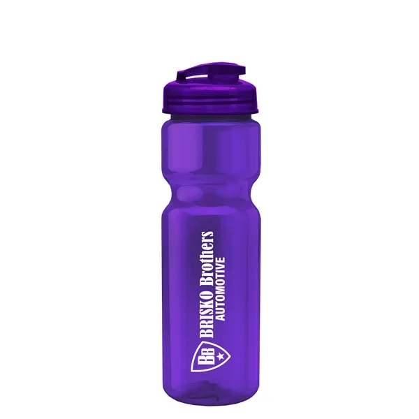 28 oz Transparent Bike Bottle with Flip Top Lid... from ASI 40480 Koozie Group