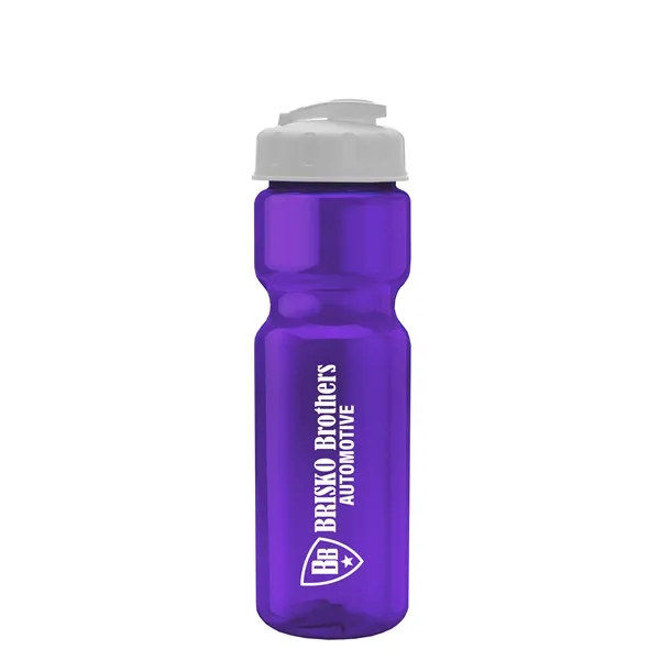 28 oz Transparent Bike Bottle with Flip Top Lid... from ASI 40480 Koozie Group