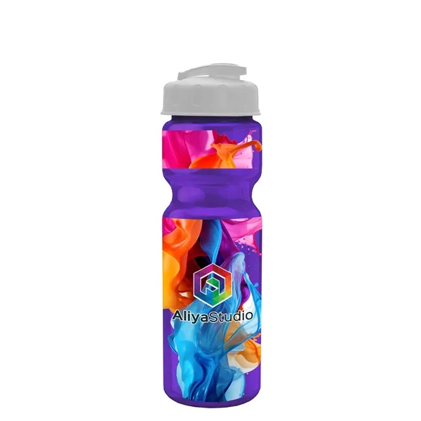 28 oz Transparent Bike Bottle with Flip Top Lid... from ASI 40480 Koozie Group
