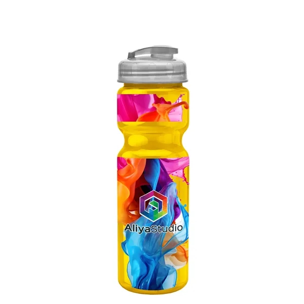 28 oz Transparent Bike Bottle with Flip Top Lid... from ASI 40480 Koozie Group