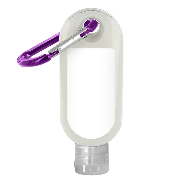 SPF 30 Sunscreen in Clear Bottle with Carabiner... from ASI 40480 Koozie Group