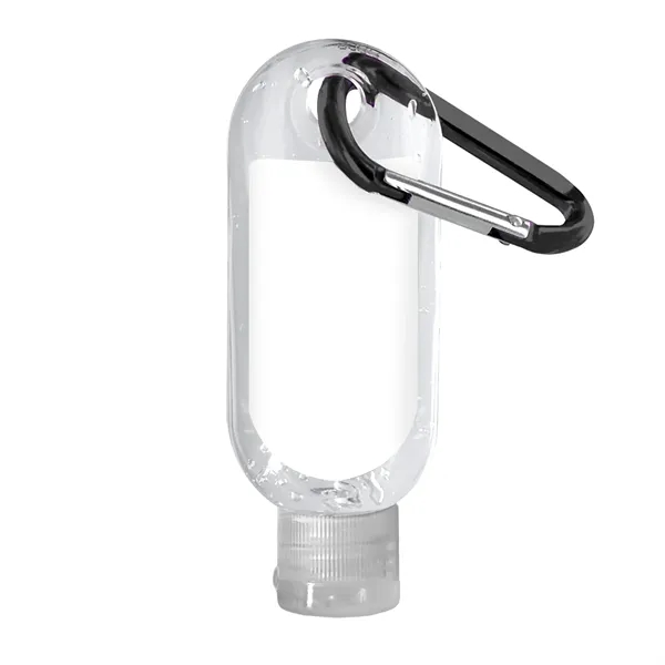 Clear Sanitizer in Clear Bottle with Carabiner... from ASI 40480 Koozie Group