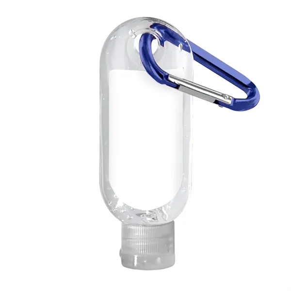 Clear Sanitizer in Clear Bottle with Carabiner... from ASI 40480 Koozie Group