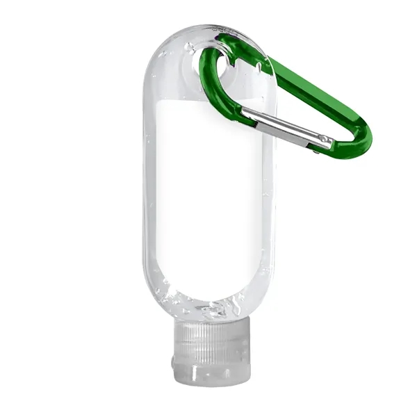 Clear Sanitizer in Clear Bottle with Carabiner... from ASI 40480 Koozie Group