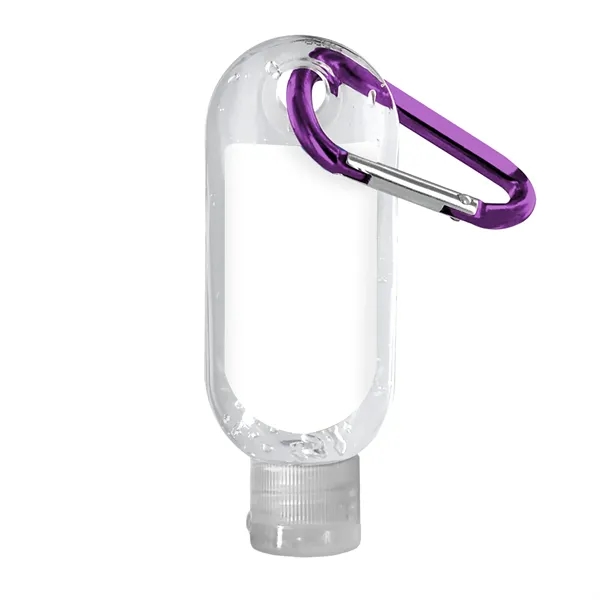 Clear Sanitizer in Clear Bottle with Carabiner... from ASI 40480 Koozie Group