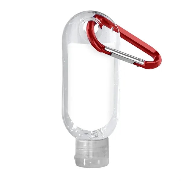 Clear Sanitizer in Clear Bottle with Carabiner... from ASI 40480 Koozie Group