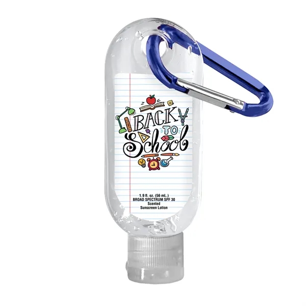 Clear Sanitizer in Clear Bottle with Carabiner... from ASI 40480 Koozie Group