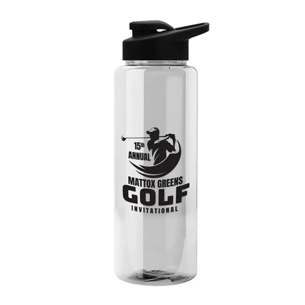 Guzzler 32 Oz. Transparent Bottle W/ Snap Lid... from ASI 40480 Koozie Group