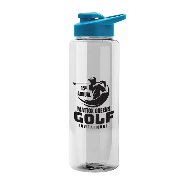 Guzzler 32 Oz. Transparent Bottle W/ Snap Lid... from ASI 40480 Koozie Group