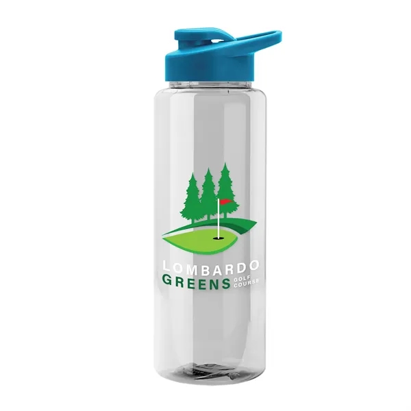 Guzzler 32 Oz. Transparent Bottle W/ Snap Lid... from ASI 40480 Koozie Group