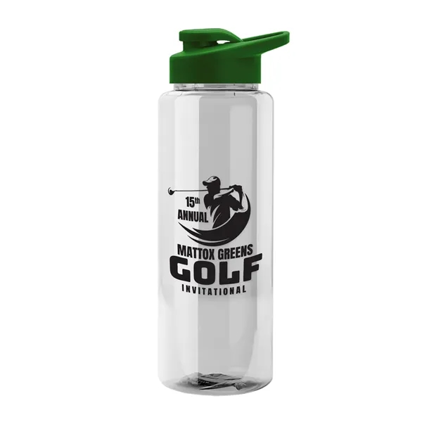 Guzzler 32 Oz. Transparent Bottle W/ Snap Lid... from ASI 40480 Koozie Group
