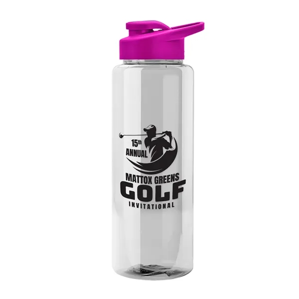 Guzzler 32 Oz. Transparent Bottle W/ Snap Lid... from ASI 40480 Koozie Group