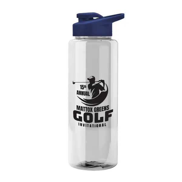 Guzzler 32 Oz. Transparent Bottle W/ Snap Lid... from ASI 40480 Koozie Group