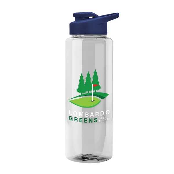 Guzzler 32 Oz. Transparent Bottle W/ Snap Lid... from ASI 40480 Koozie Group