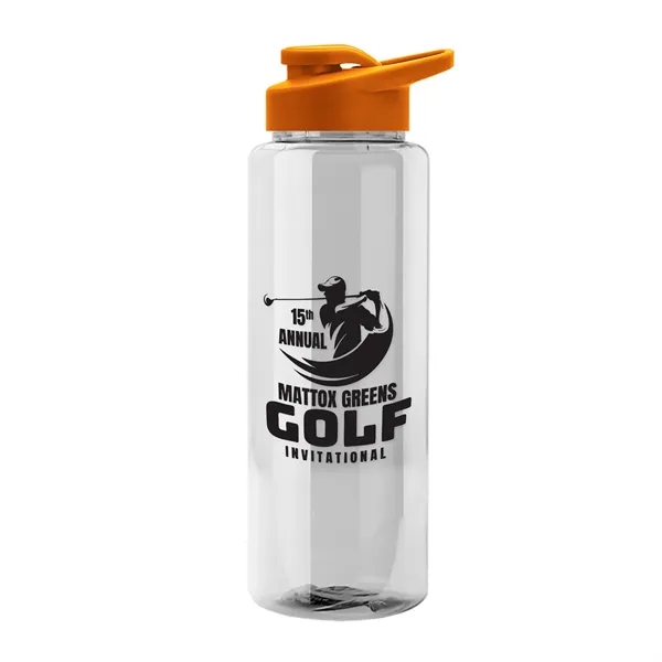 Guzzler 32 Oz. Transparent Bottle W/ Snap Lid... from ASI 40480 Koozie Group