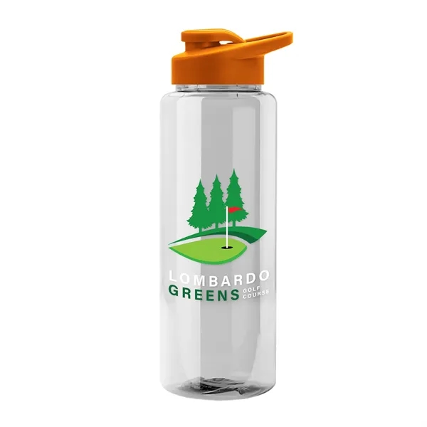Guzzler 32 Oz. Transparent Bottle W/ Snap Lid... from ASI 40480 Koozie Group