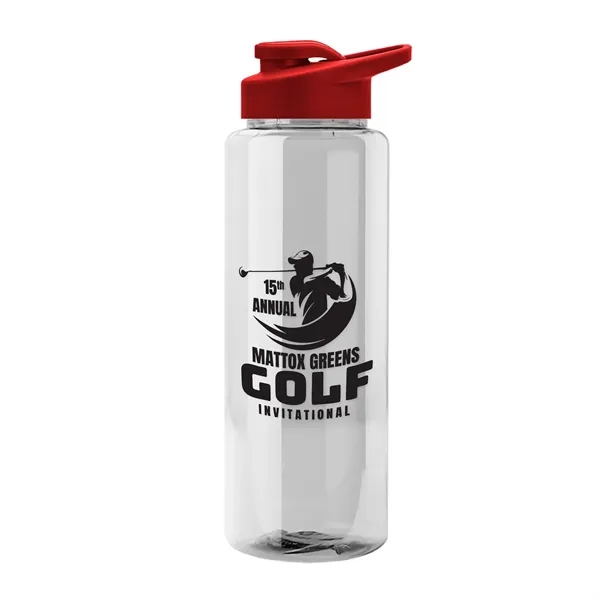 Guzzler 32 Oz. Transparent Bottle W/ Snap Lid... from ASI 40480 Koozie Group