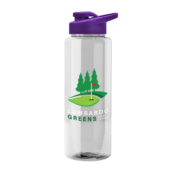 Guzzler 32 Oz. Transparent Bottle W/ Snap Lid... from ASI 40480 Koozie Group