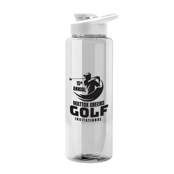 Guzzler 32 Oz. Transparent Bottle W/ Snap Lid... from ASI 40480 Koozie Group