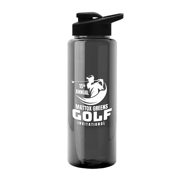 Guzzler 32 Oz. Transparent Bottle W/ Snap Lid... from ASI 40480 Koozie Group