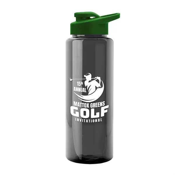 Guzzler 32 Oz. Transparent Bottle W/ Snap Lid... from ASI 40480 Koozie Group