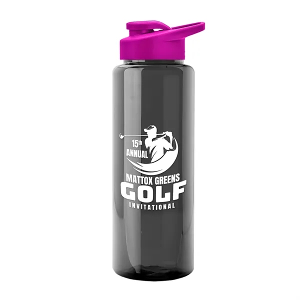 Guzzler 32 Oz. Transparent Bottle W/ Snap Lid... from ASI 40480 Koozie Group