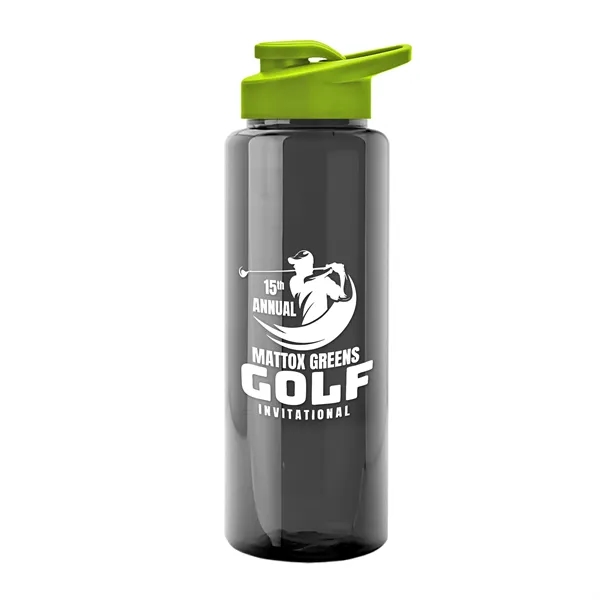 Guzzler 32 Oz. Transparent Bottle W/ Snap Lid... from ASI 40480 Koozie Group